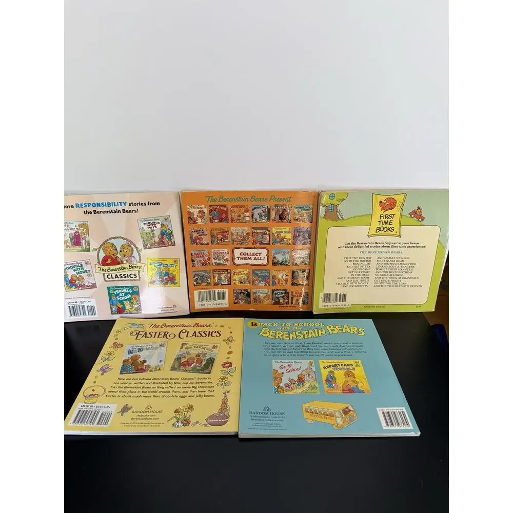 Berenstain Bears 5 Book Lot Classics Dentist Grandma Easter Back to School